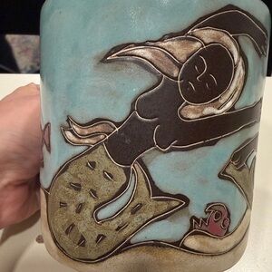 Artistic Ocean-Themed Ceramic Mug